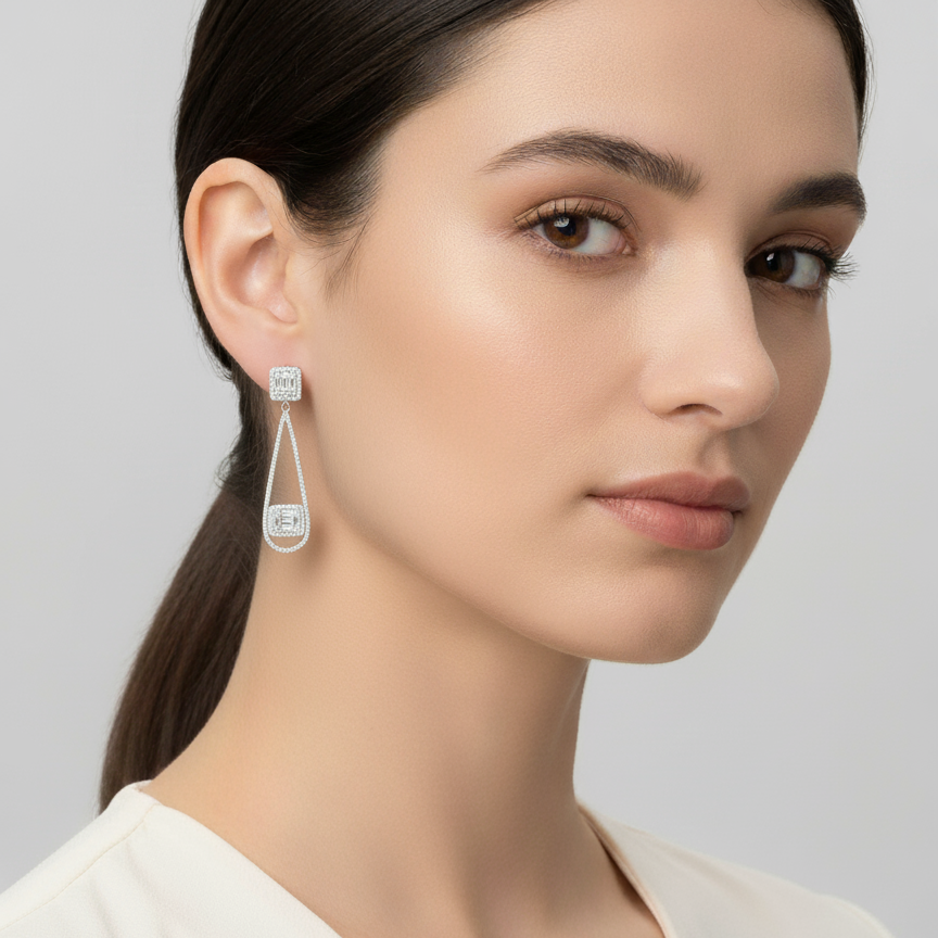 Aurelia Drop Sterling Silver Earrings