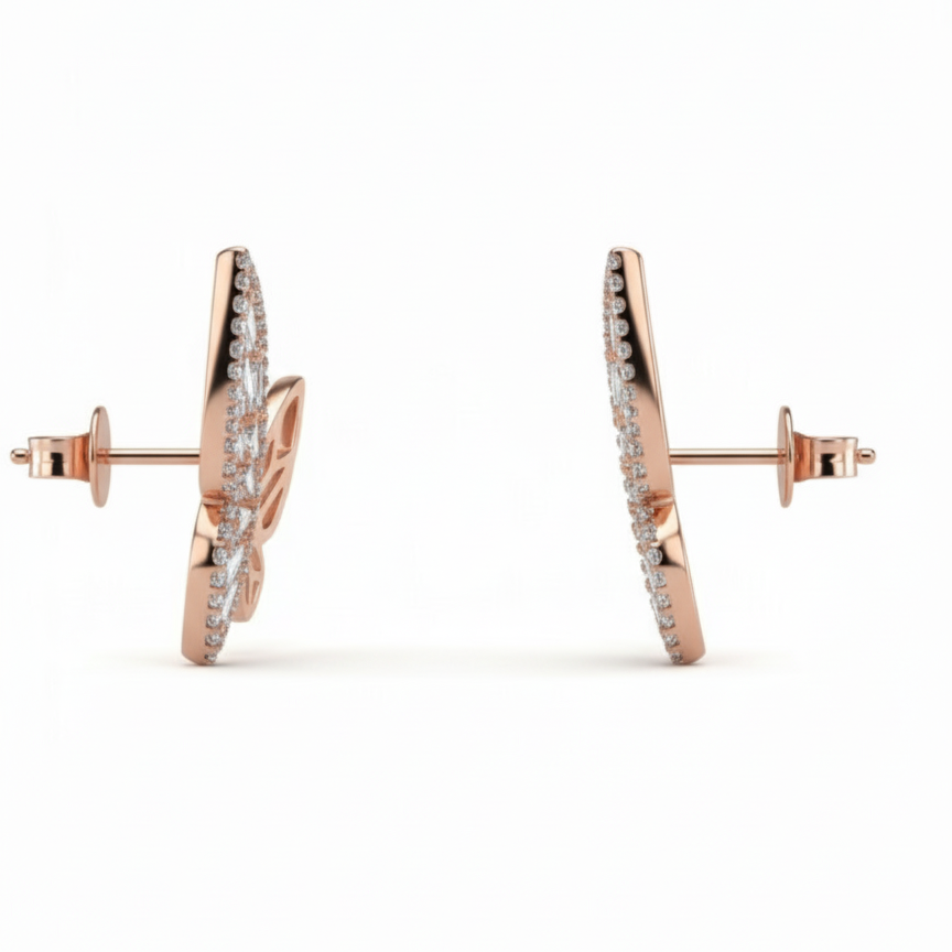 Butterfly Sterling Silver Earrings