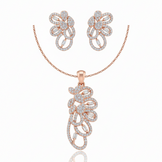 The Entwined Vine Pendent Set for Women