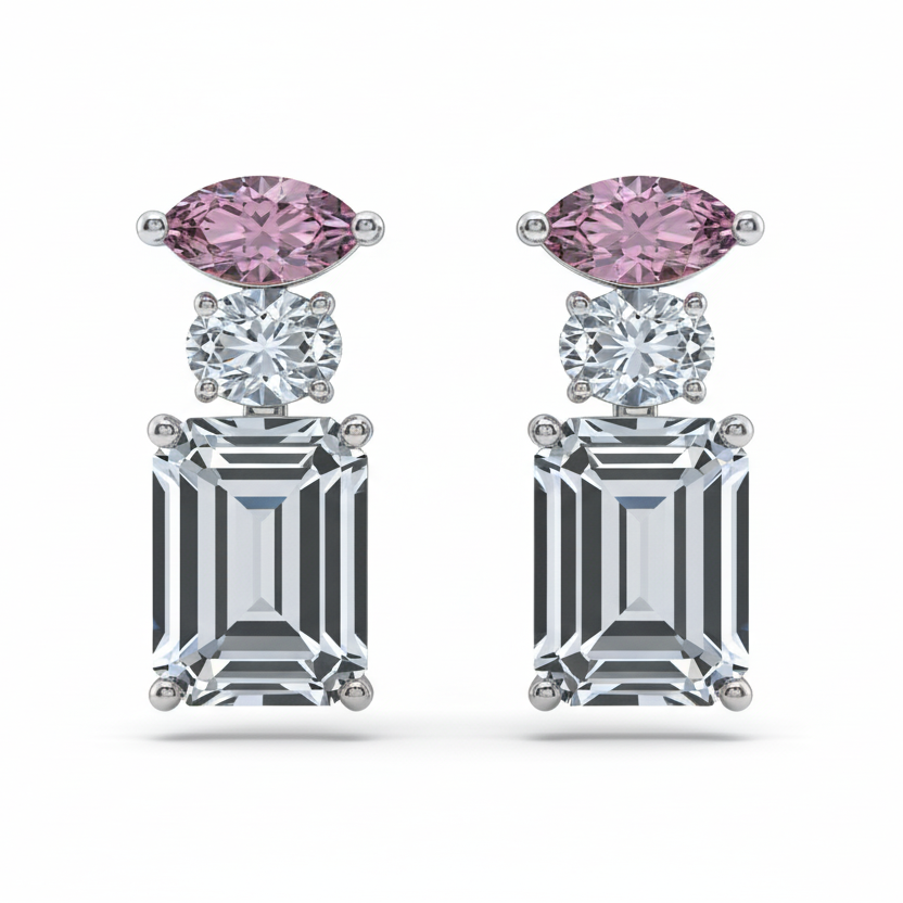 Hanging Sterling Silver Earrings for Women