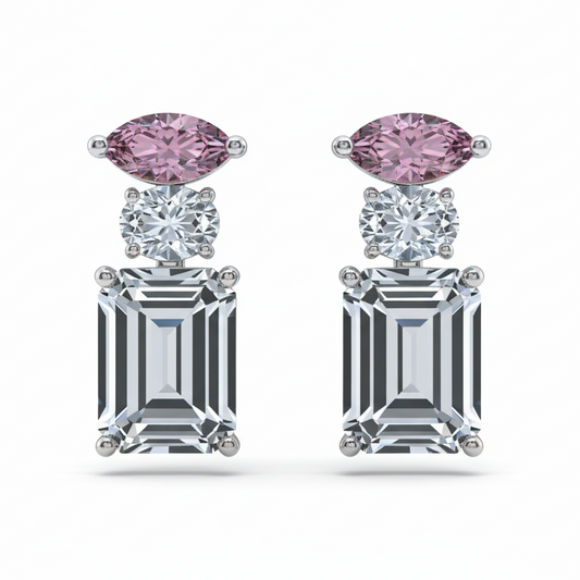 Hanging Pearl 925 Sterling Silver Earrings for Women