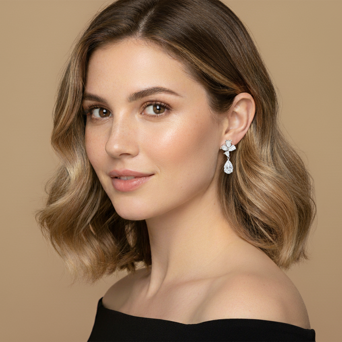 Hanging 925 Sterling Silver Earrings for Women