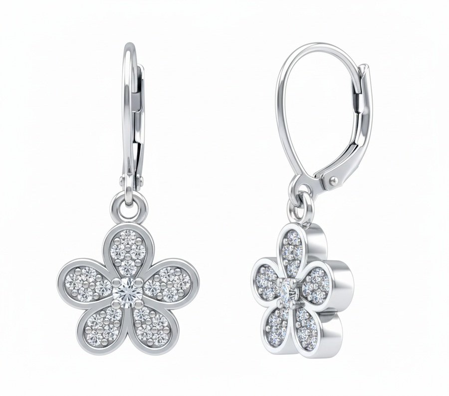 Saphira Silver Earrings for Girls/Women