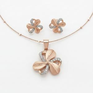 Pretty Pearl Sterling Silver Pendant Set for Women