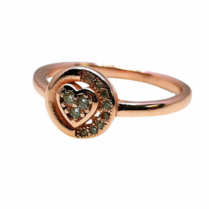 3D Heart Ring for Women - 92.5 Sterling Silver