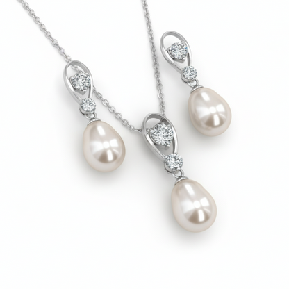 Adrift Pearl Pendant Set for Women