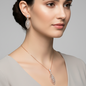 The Gilded Oculus sterling Silver Pendent Set