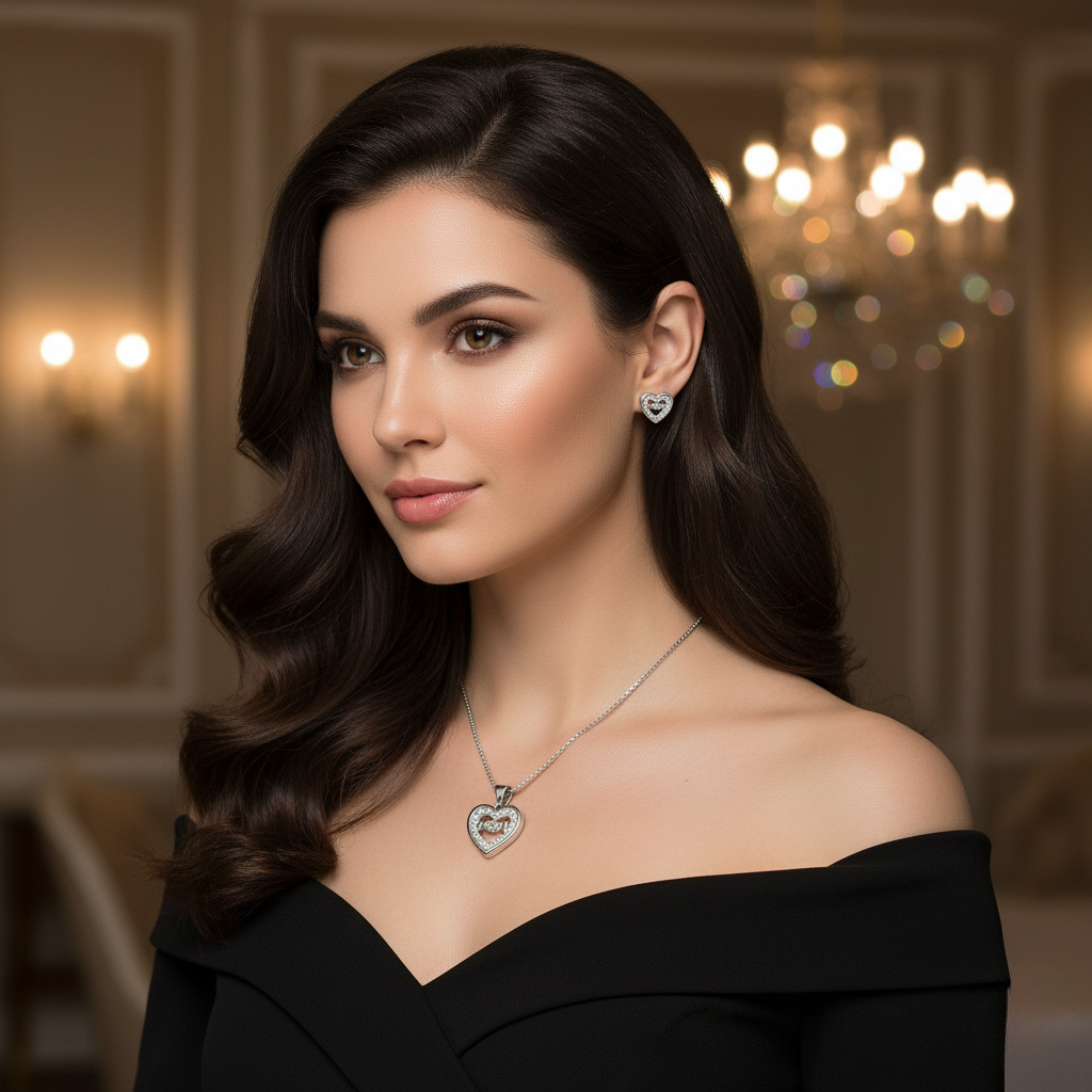 The Mom- Silver Pendent Set With Chain for Women (92.5 Sterling Silver)