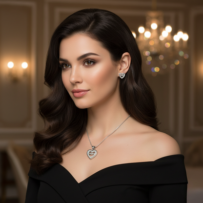 The Mom- Silver Pendent Set With Chain for Women (92.5 Sterling Silver)