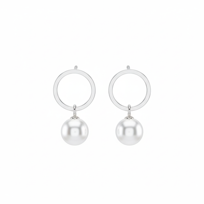 OEM Pearls Sterling Silver Earrings for Girls/Women