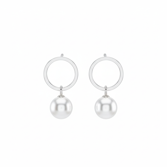 OEM Pearls 925 Sterling Silver Earrings for Girls & Women