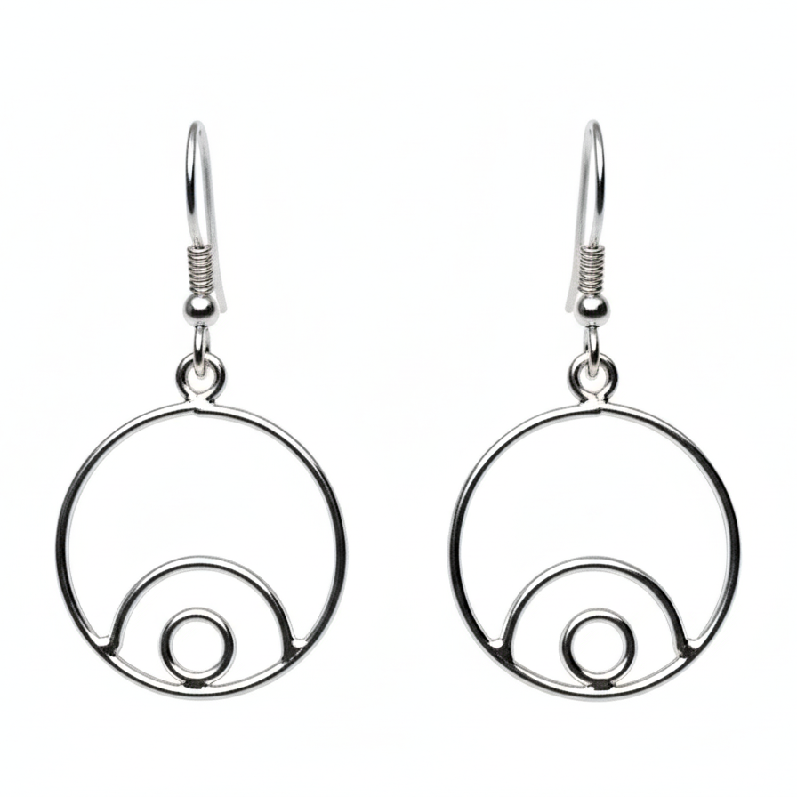 CD Silver Earrings for Women
