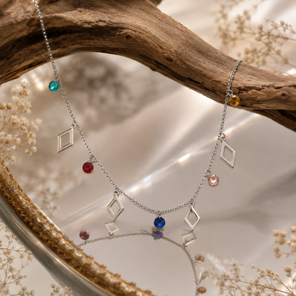 Diamond Necklace for Women (92.5 Sterling Silver)