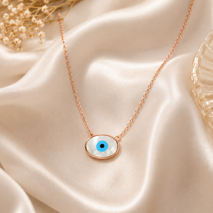 Evil Eye Neckpiece for Women (92.5 Sterling Silver)