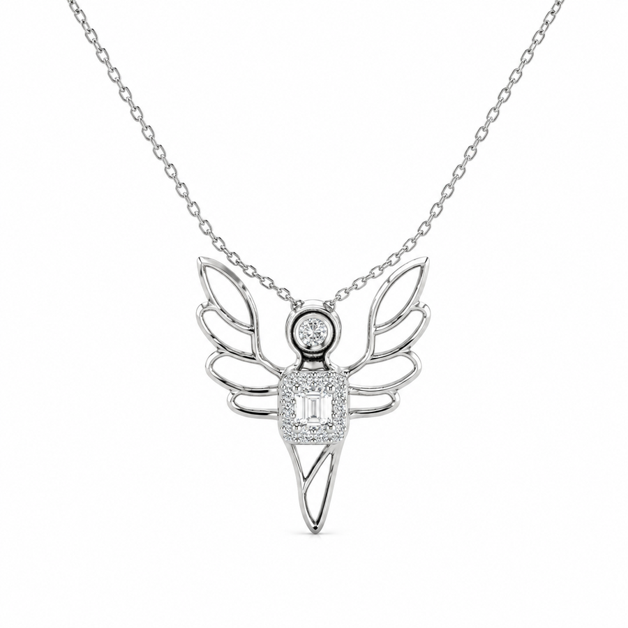 Butterfly Neck Piece for Women (92.5 Sterling Silver)