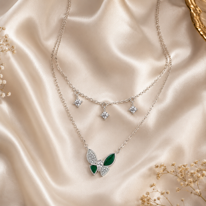 Butterfly Necklace for Women (92.5 Sterling Silver)