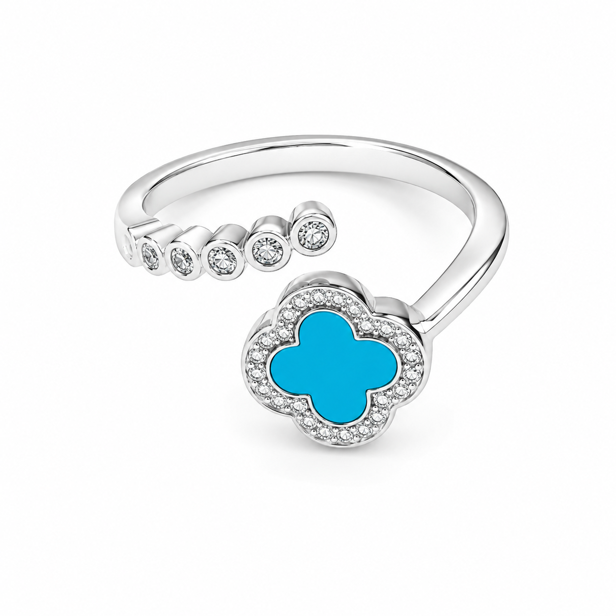 Blue Zircons 925 Sterling Silver Toe Ring for Women