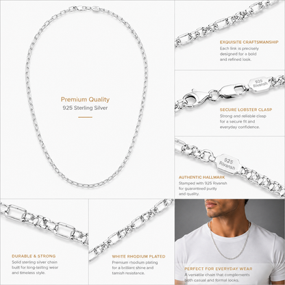 Link 92.5 (Sterling) Silver Chain for Men
