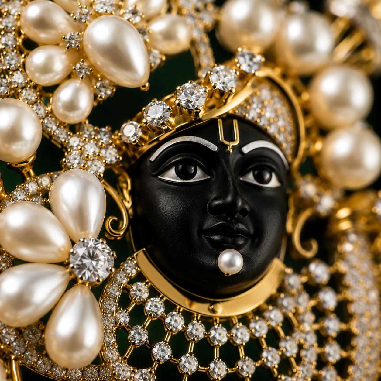 Krishna Shyam Ratna Heritage Brooch Pendant