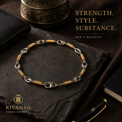 M 925 Silver Bracelet for Men