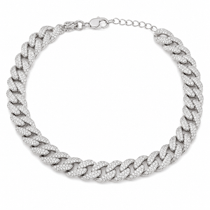 925 Cuban Sterling Silver Pet Necklace