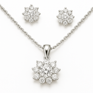 MK1 Sterling Silver Pendant Set