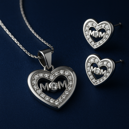 The Mom- Silver Pendent Set With Chain for Women (92.5 Sterling Silver)
