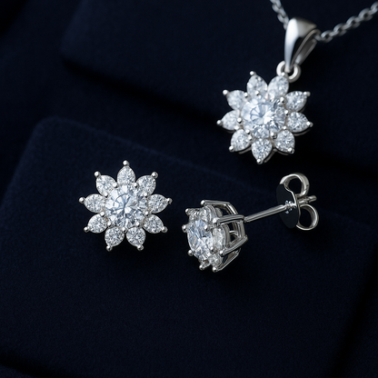 MK1 Sterling Silver Pendant Set