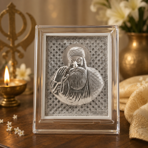 Guru Nanak Dev Ji Pure Silver Idol