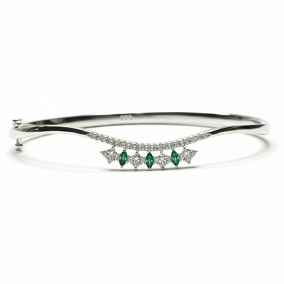 The Lumière Sterling Silver Cuff Bracelet for Women