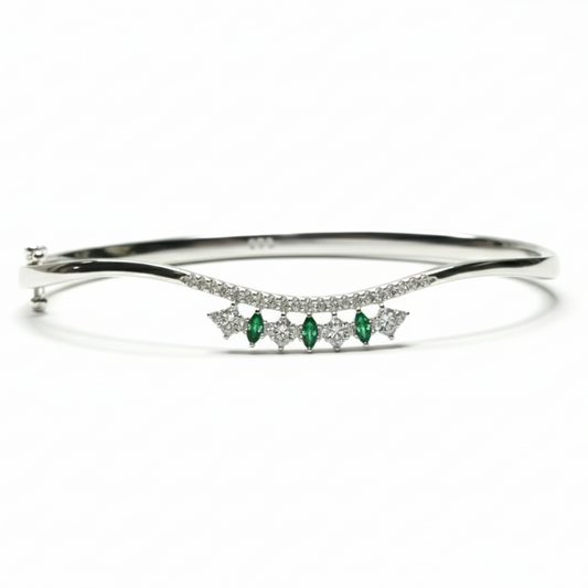 The Lumière Sterling Silver Cuff Bracelet for Women