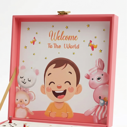 Musical New Born Baby, Silver, Round Shape, 1g x 5 Coins