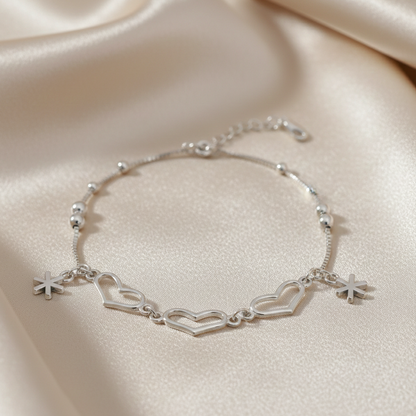 Silver Heart - Bracelet for Women