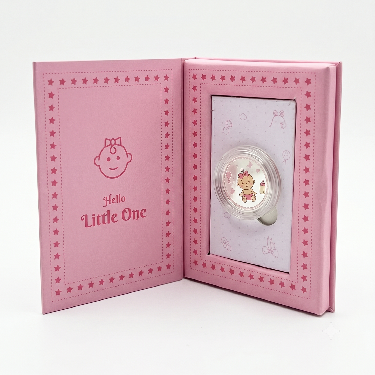 Baby Girl, Silver, Round Shape, 1 g Coin