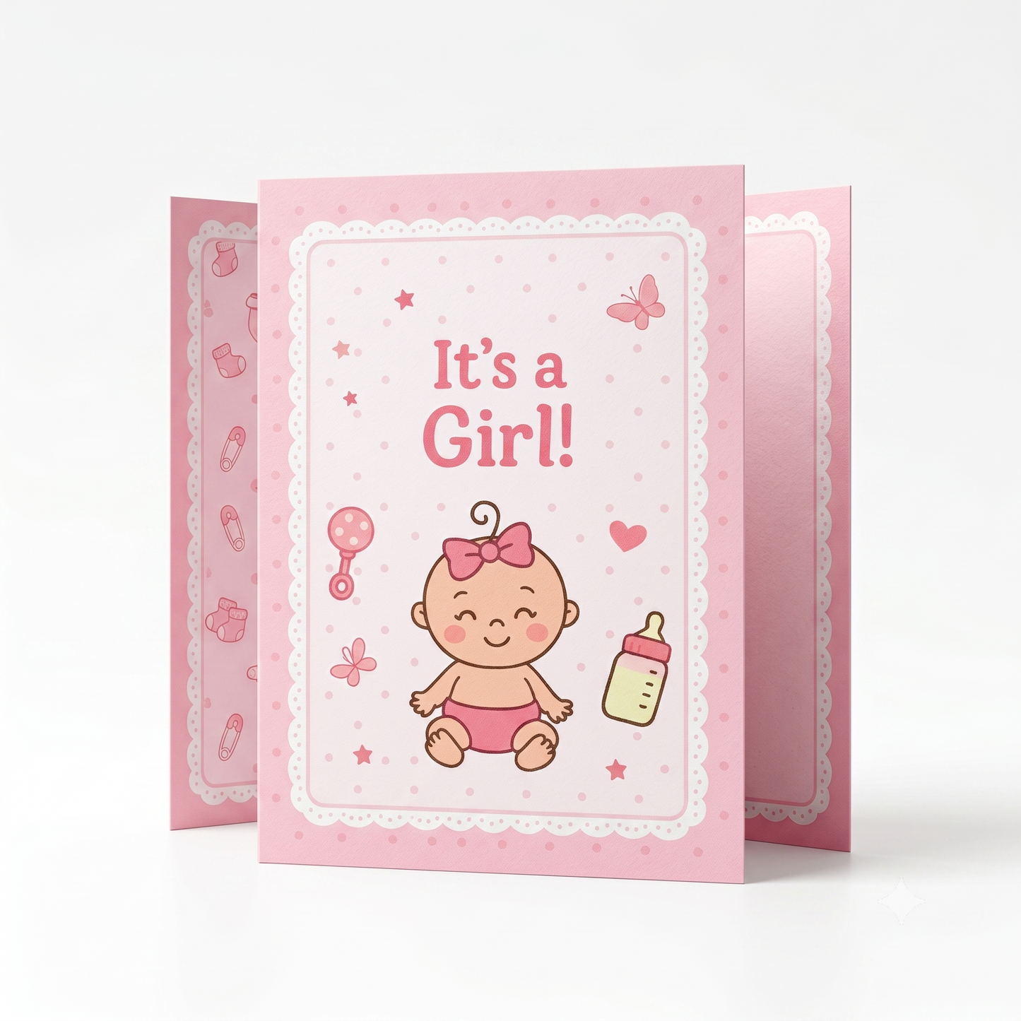 Baby Girl, Silver, Round Shape, 1 g Coin