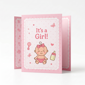 Baby Girl, Silver, Round Shape, 1 g Coin