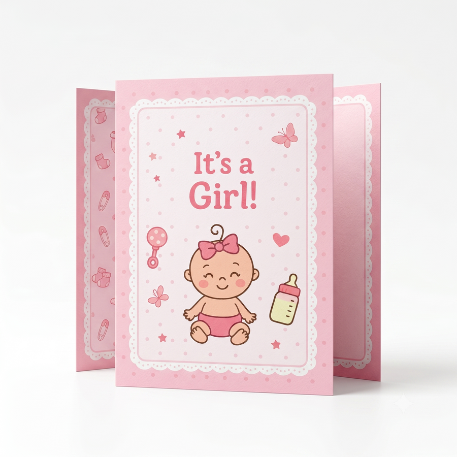 Baby Girl, Silver, Round Shape, 1 g Coin