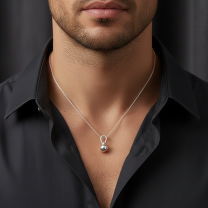 Silver Ball Pendant (92.5 Sterling Silver)