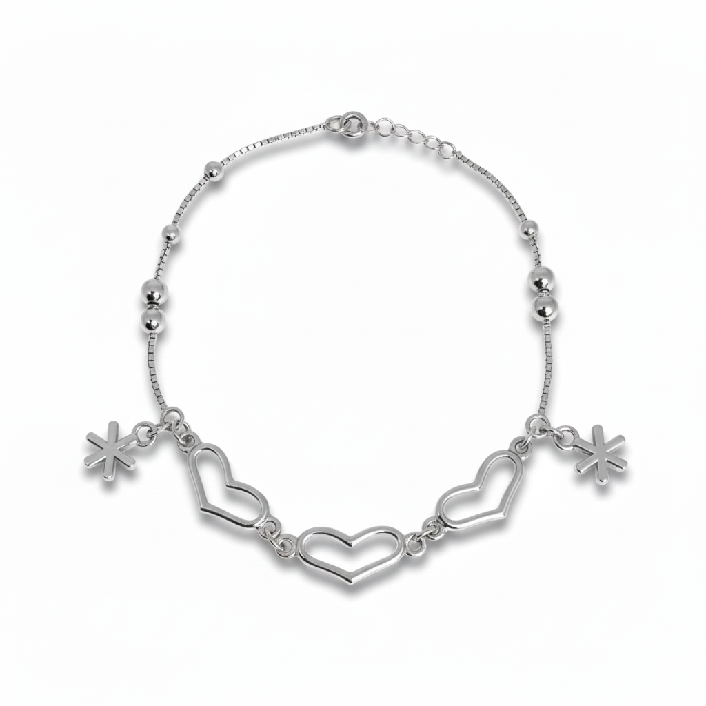 Silver Heart - Bracelet for Women