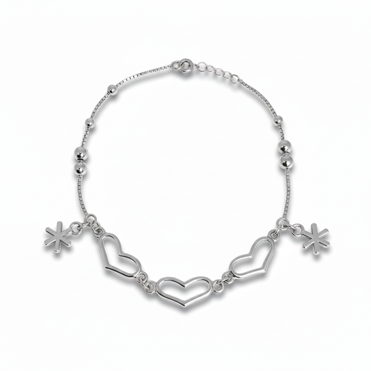 Silver Heart - Bracelet for Women