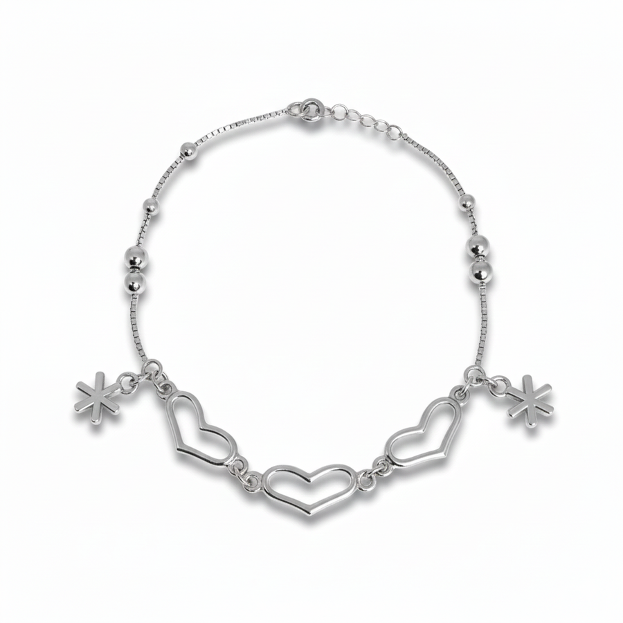 Silver Heart - Bracelet for Women