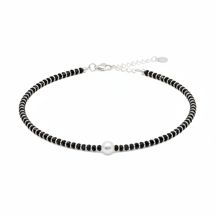 Pearl Silver Anklet for Women