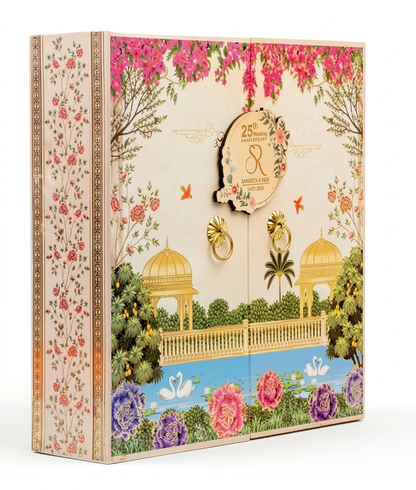 Rivansh Royal Silver Coin Gift Box (Customizable) | MMTC Gold Coin Alternative for Weddings & Corporate Gifting