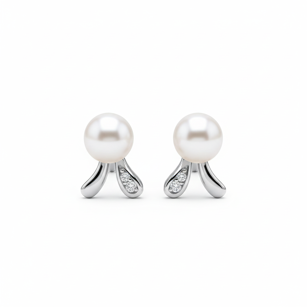 Pearl 925 Studs Earrings for Women