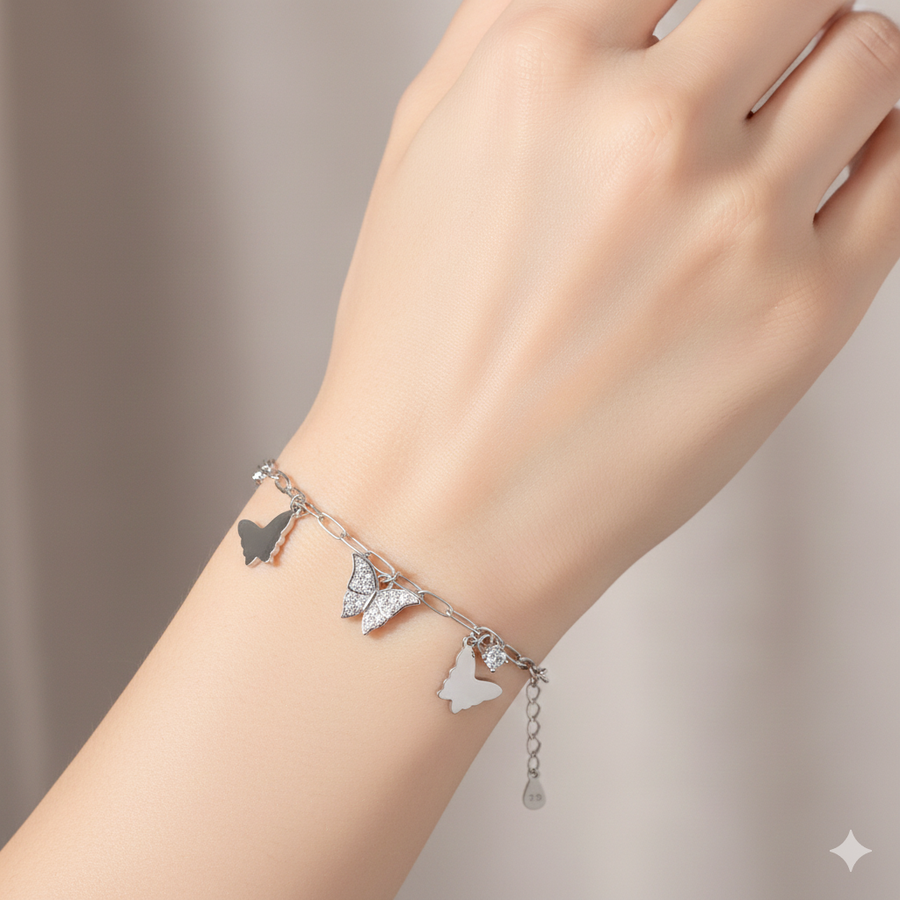 Butterfly Bracelet for Women - Rivansh 925 Sterling Silver Bracelet for Women - Rivansh