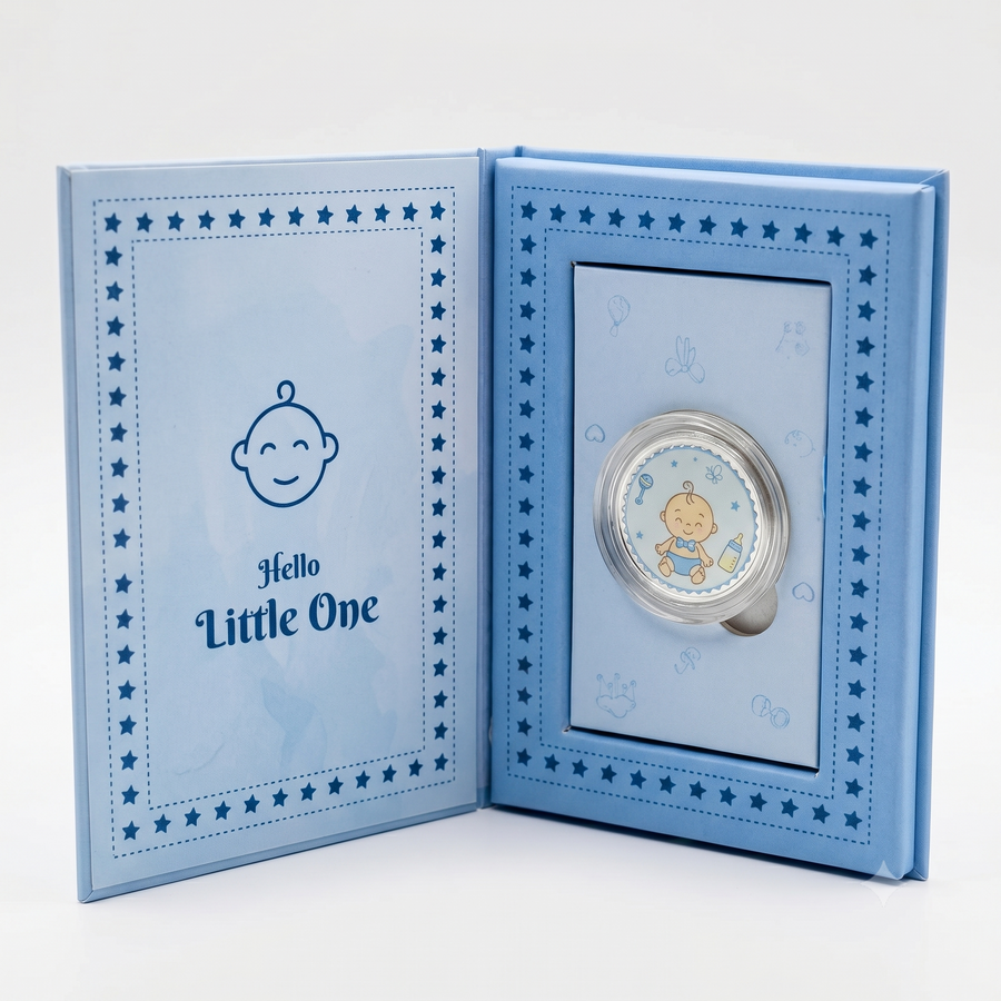 Baby Boy Pure Silver Coin, Round Shape, 1 g Coin
