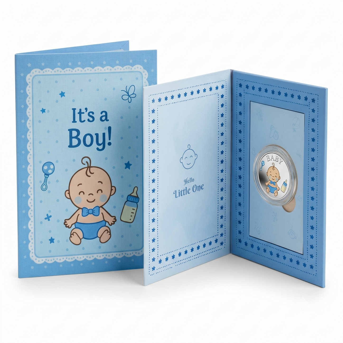 Baby Boy Pure Silver Coin, Round Shape, 1 g Coin