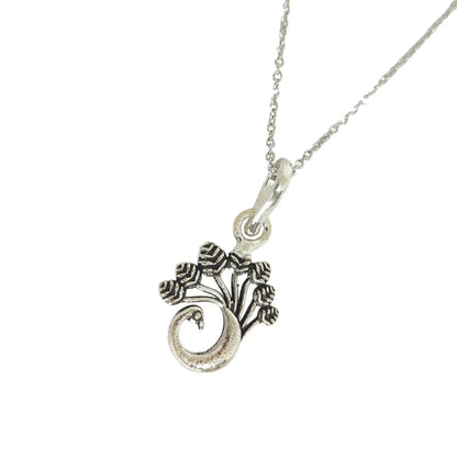 Peacock Oxidized Sterling Silver Pendent Set With Chain For Women - Rivansh