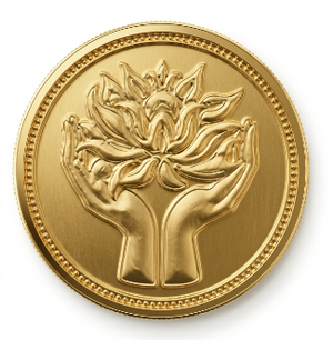 MMTC-PAMP 24K (999.9+) Purest 0.5g Lotus Gold Coin