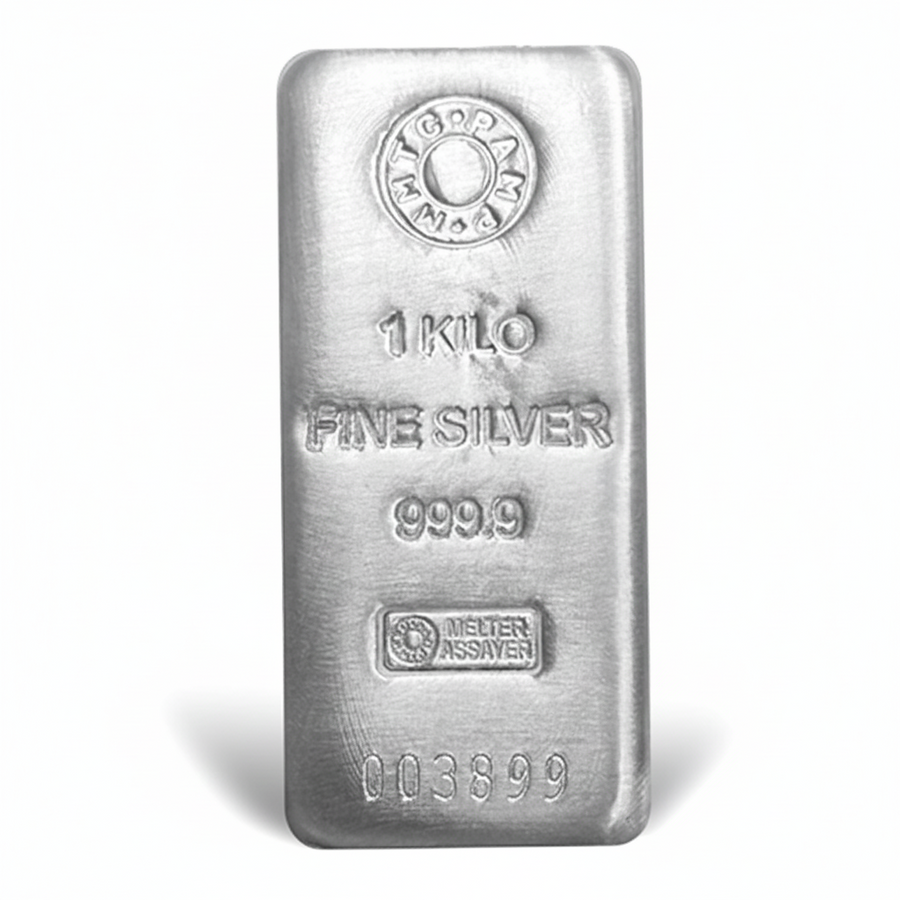 Rivansh 999 pure silver coin with MMTC certified silver brick for investment